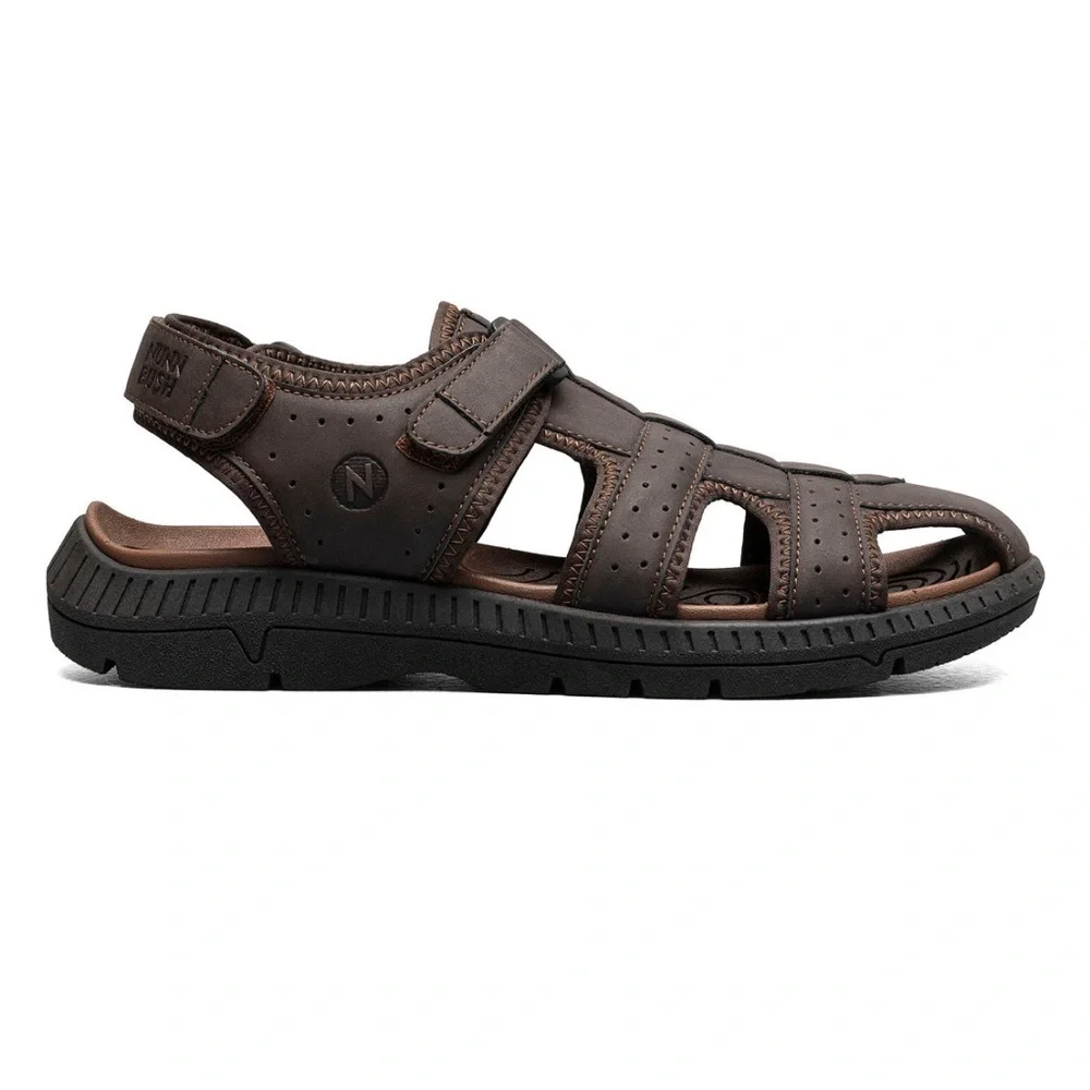 Nunn Bush Men's Laguna Closed Toe Fisherman Sandal- Wide Width- Size 10W